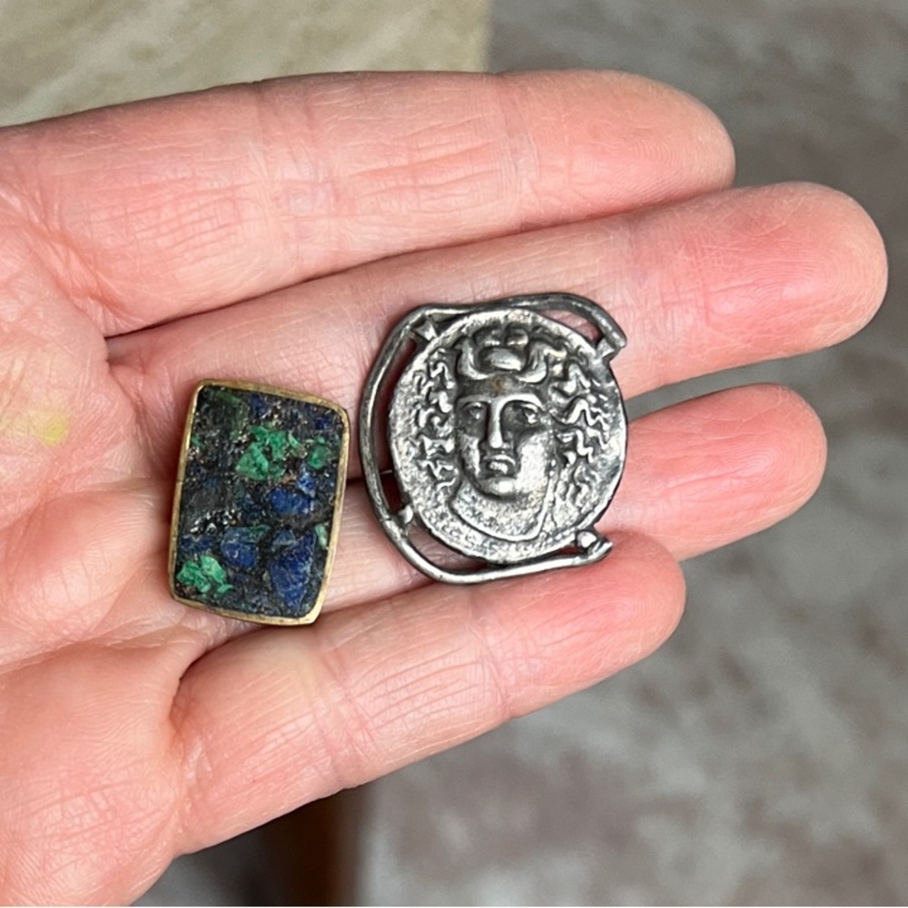 Vintage Broken Cufflinks for Crafting